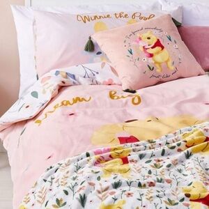 Winnie The Pooh Disney Duvet Cover Bedding Set Double Primark Home Ireland EUC